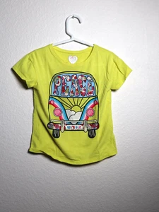 (5) 365 Bambini Ragazze Giallo PEACE con Top Autobus - Foto 1 di 5
