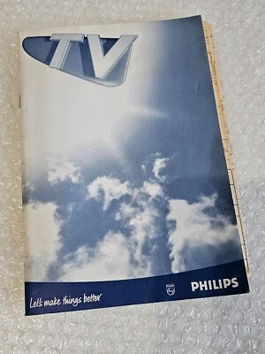 PHILIPS TV - VINTAGE - INSTRUCTION MANUAL - RARE !!! - Image 1 of 4