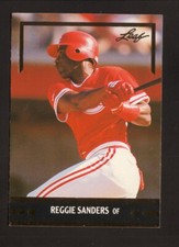 Reggie Sanders--Cincinnati Reds--1991 Leaf Gold Rookies Baseball Card