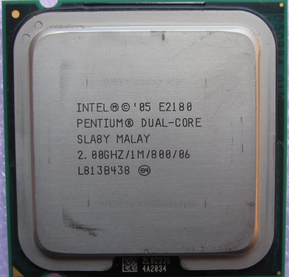 CPU PROCESSORE INTEL PENTIUM D DUAL CORE E2180 2.0GHZ SOCKET 775 1MB 800 SL6BY - Immagine 1 di 1