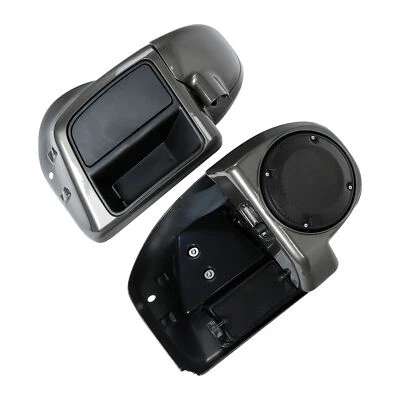 Carenados ventilados inferiores altavoz pod apto para Harley Touring 2014-up industrial gris Foto 1 de 4