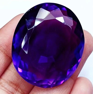 Ametista violeta enorme 228-230 quilates corte oval natural solta pedra preciosa certificada EGL - Imagem 1 de 4