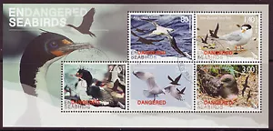 NEW ZEALAND 2014 ENDANGERED SEABIRDS MINIATURE SHEET FINE USED - Imagen 1 de 1