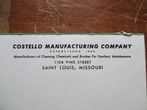 VINTAGE BOOKLET 20 SHEETS~COSTELLO MFG. CO.IN STORE TABLET~ST. LOUIS MO - Picture 1 of 2