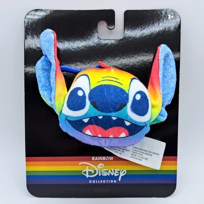 Disney Rainbow LGBTQ Pride Collection Keychain Bag Clip Plush Toy Stitch (Lilo) - Image 1 of 2
