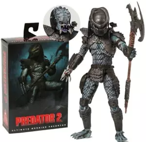PREDATOR 2 from 1990 Movie Ultimate Warrior Action Figure Deluxe Box NECA 06 - Foto 1 di 3