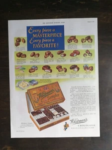 Vintage 1932 Whitman's Chocolates Full Page Original Ad 424 B - Picture 1 of 1