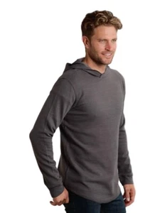 Roper Western Shirt Mens Long Sleeve Thermal Gray 03-078-0198-1331 GY - Picture 1 of 1