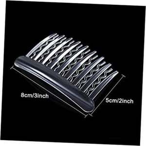 12 Pieces Plastic Teeth Hair Combs Tortoise Side Comb Hair Transparent - Picture 1 of 8