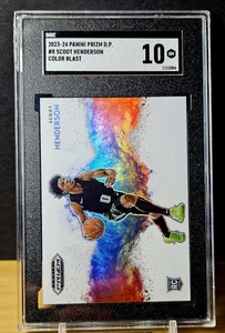 2023 Scoot Henderson Panini Color Blast Prizm Rookie RC SSP Case Hit SGC 10 Gem - Bild 1 von 6