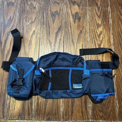 LL Bean Vintage paded Back Waist Hip Fanny Pack Hiking Travel Specialized Bottle - Image 1 of 4