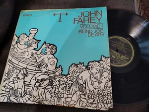 JOHN FAHEY Volume 1 / Blind Joe Death LP TAKOMA Reissue Folk Rock Black/Gold - Picture 1 of 1