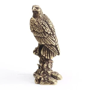 Handmade Eagle Ornament Vintage Copper Bird Figurine Sculpture Handmade Craft - Picture 1 of 12