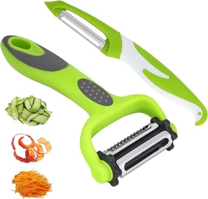 Razor-Sharp​ 4 In 1 Veggie Peelers For Kitchen Potato Peeler,2PCS Colourful  - Picture 1 of 9