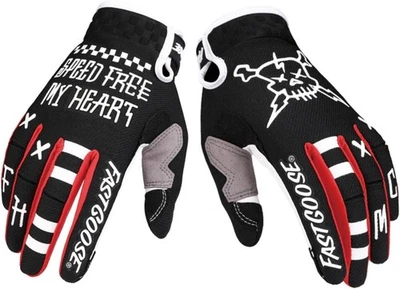 Guantes Fast Goose Dirt Bike Black & Red House Foto 1 de 3