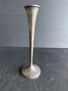 Vintage Sterling Silver Trumpet Vase – Black Starr & Gorham – 8” - Picture 1 of 9