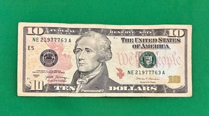 2017 $10 Dollar Birth Note 2/7/1977 7/2/1977 Special Date Circulated - Picture 1 of 7