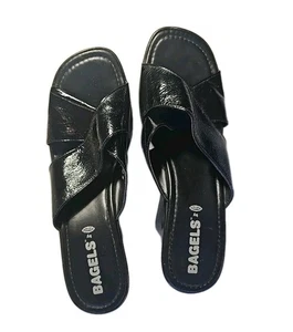 Bagels By Azaleia Open Toe Heel Black Women's Size 10 - Picture 1 of 18