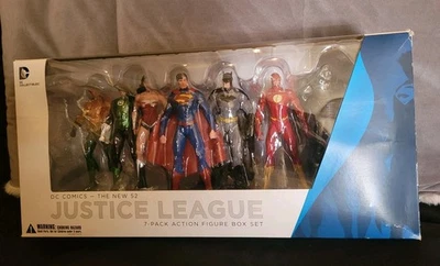 Лига справедливости 7-Pack экшн-фигурки набор DC Collectibles новый 52 немного б/у - Изображение 1 из 4