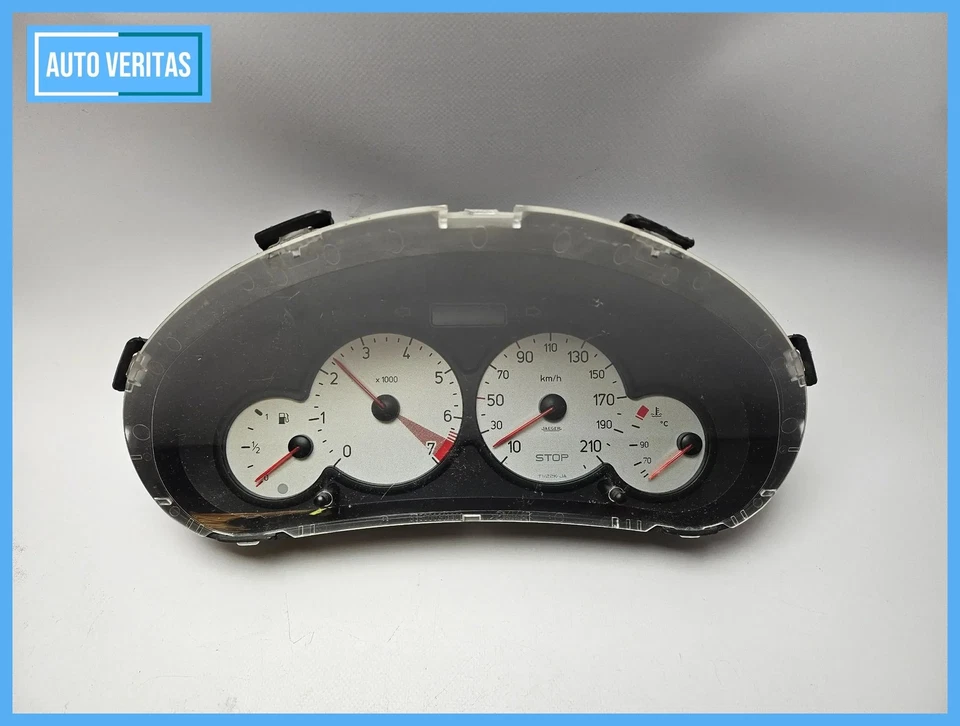 Original Peugeot 206 CC 1.6 80kW 109PS Tacho instrument cluster 9656696380 - Image 1 of 4