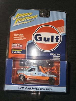 Grúa Ford F-450 1999 Johnny Lightning - exclusiva de Gulf Mijo. Ltd 1 de 3600 Foto 1 de 2