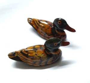 Estatuillas de pato mandarín Feng Shui, soporte de palo de amor y fidelidad/cortar 2 pulgadas  - Imagen 1 de 6