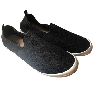 Torrid Damen-Slipper schwarz Stoff Strick Turnschuhe Größe 12 - Bild 1 von 5