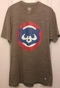 Chicago Cubs ‘47 Brand Polyester T-Shirt With Logo Adult Size M - Picture 1 of 7