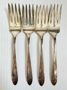 "Juego de 4 tenedores de ensalada Queen Bess II plateados de 6,5"" - ENVÍO GRATUITO" - Imagen 1 de 6