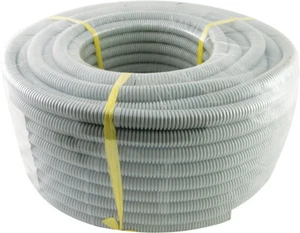 20mm Corrugated Conduit Medium Duty Grey 25mtr Roll - Picture 1 of 1