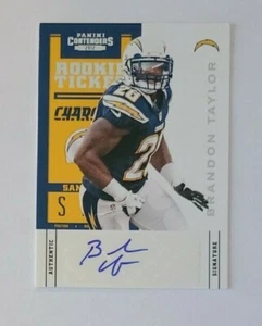 Cargadores Panini Contenders Brandon Taylor 2012 San Diego LSU - automáticos - Imagen 1 de 1