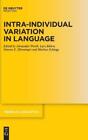 Alexander Werth Intra-Individual Variation In Language (Relié)