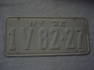 Targa New York 1932 1V82-27 vecchia insegna antica garage arte giardino - Foto 1 di 1