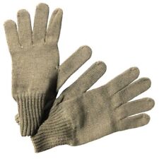 Czech army surplus olive green wool gloves great condition