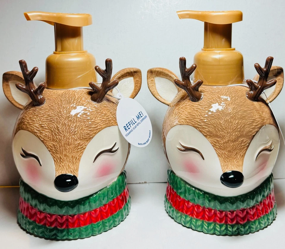 *NUEVO* CIERVO ~ 2PK ~ DISPENSADOR DE JABÓN ESPUMOSO ~ CAJA ORIGINAL ~ Bath & Body Works Foto 1 de 1