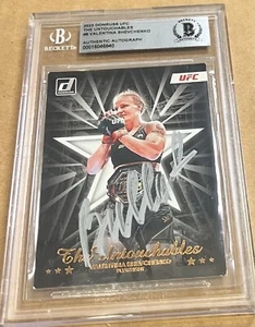 VALENTINA SHEVCHENKO signierte Karte Beckett Bas Platte Ufc - Bild 1 von 2