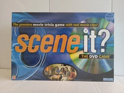 Mattel Scene It? DVD Game Hollywood Movie Trivia Party Family Boardgame 2003 New - Image 1 of 4