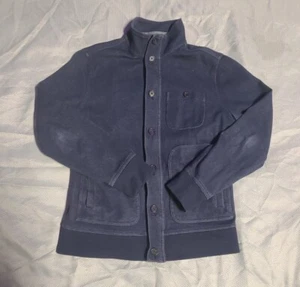 Banana Republic Jacket Mens Large Blue Shacket Button Mock Utility Pocket Top - Picture 1 of 10