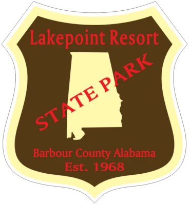 WINTER PARK PRODUCTS Lakepoint Resort Alabama State Park Sticker R6843 YOU CHOOSE SIZE