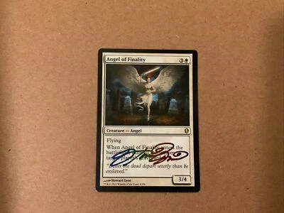 MTG Magic Angel of Finality Rainbow Signed x1 Commander 2013 Howard Lyon - Image 1 of 2
