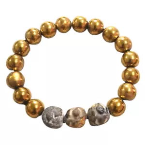 Leklai Bracelet Amulet Wealth Lucky Magic Stone Gold Power Charm Buddha Talisman - Picture 1 of 6