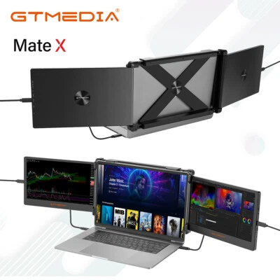 GTMEDIA 11.6" Portable Monitors for 13-17.3" Laptops Triple Screen extender New - Image 1 of 4