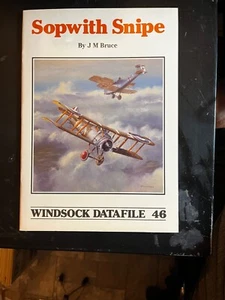 Sopwith Snipe WINDSOCK Datafile 46 by JM BRUCE WWI DRAWINGS PHOTOS SIDEVIEWS - Imagen 1 de 8