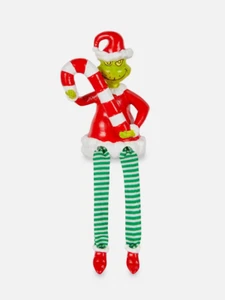 DR. SEUSS DER GRINCH Kantenhocker Regalhocker Shelfsitter mit Zuckerstange NEU - Bild 1 von 2