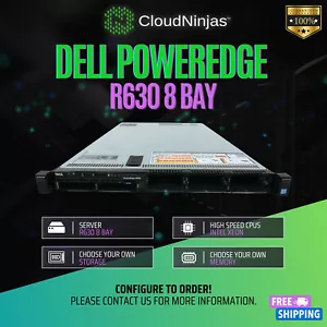 Dell PowerEdge R630 8 Bay SFF 2x Xeon E5-2640V4 DDR4 SSD RAID Rails CTO Server - Picture 1 of 6