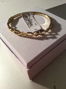 48 $ Ivanka Trump goldfarbenes Armband mit durchbrochenem geometrischem Verschluss #305 - Bild 1 von 6