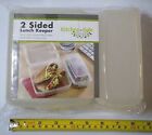 Kitchen Safe ~2 Sided Lunch Keeper~ #13060 Clear/Opaque