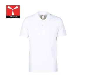 Polo Bianca Manica Corta 100% Cotone Payper Roma Rome Unisex ROME-B - Imagen 1 de 5