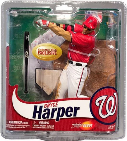 Bryce Harper 2012 McFarlane Collector's Club Exclusive Red Jersey Figure Cover