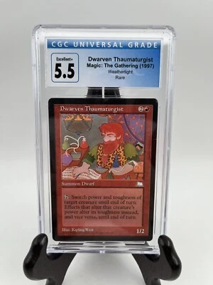 DWARVEN THAUMATURGIST Weatherlight Rare Reserved List CGC Excellent + 5.5 - Image 1 of 4